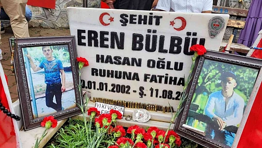 Başkan Yıldırım'dan şehit Eren Bülbül'ün kabrine ziyaret