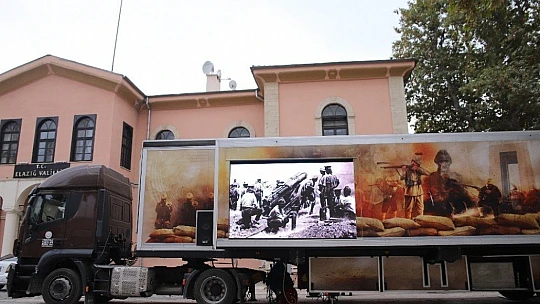 Çanakkale Savaşları Mobil Müzesi'nin 40'ıncı durağı Elazığ oldu
