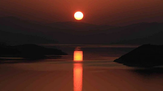 Çelik miktarı ile Eyfel'e eşdeğer Kömürhan Köprüsü'nde günbatımı güzelliği