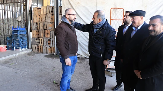 Başkan Alan, Sebze Halini ziyaret etti