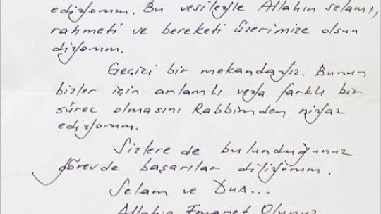 Cumhurbaşkanı Erdoğan'ın gönderdiği mektup 22 yıl sonra ortaya çıktı