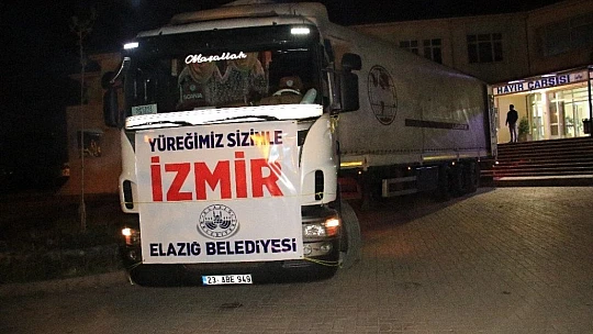 Deprem bölgesi Elazığ'dan İzmir'e yardım