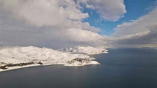 Doğunun gizli denizi Hazar Gölü'nde kış güzelliği
