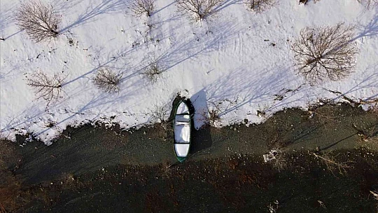Doğunun gizli denizi Hazar Gölü'nde kış güzelliği