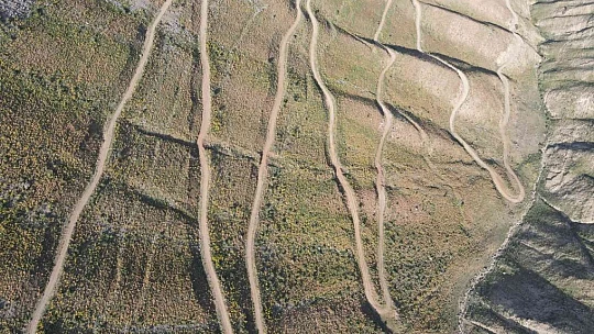 Droncu sınıf öğretmeninin  çektiği eşsiz görüntüler hayran bıraktı