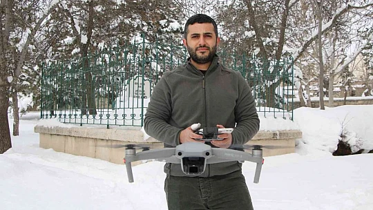 Droncu sınıf öğretmeninin  çektiği eşsiz görüntüler hayran bıraktı