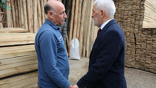 MHP Adayı Aygen Esnaf Odalarını Ziyaret Etti