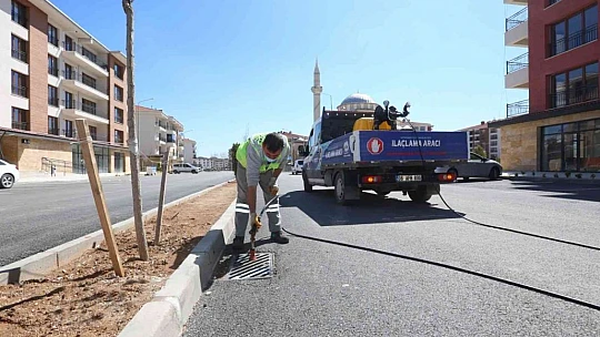 Elazığ Belediyesi larva ilaçlama çalışmalarını sürdürüyor