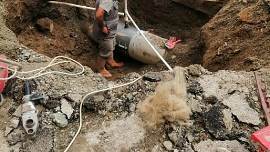 Patlayan Su Borusu Onarıldı