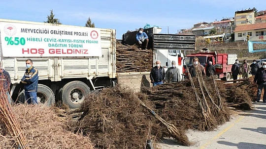 Elazığ'da 'Meyveciliği Geliştirme' projesi, 13 bin fidan dağıtıldı