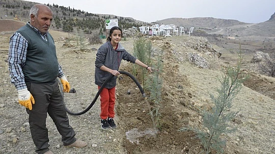 Elazığ'da 12 bin fidan toprakla buluştu