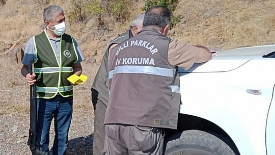 Elazığ'da av denetimi 3 şahsa yasal işlem yapıldı