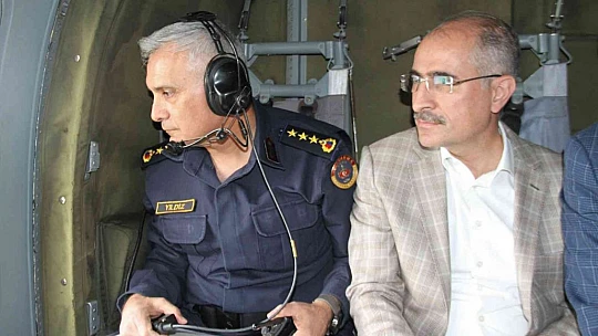 Elazığ'da bayram öncesi helikopter destekli trafik denetimi