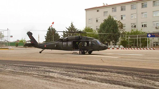 Elazığ'da bayram öncesi helikopter destekli trafik denetimi