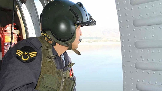 Elazığ'da bayram öncesi helikopter destekli trafik denetimi