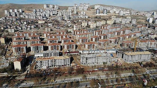Elazığ'da binlerce modern deprem konutu hızla yükseliyor