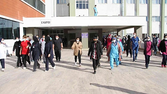 Elazığ'da deprem ve yangın tatbikatı
