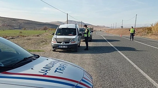 Elazığ'da drone destekli trafik denetimi