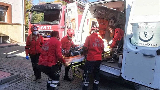 Elazığ'da gerçeği aratmayan yangın tatbikatı