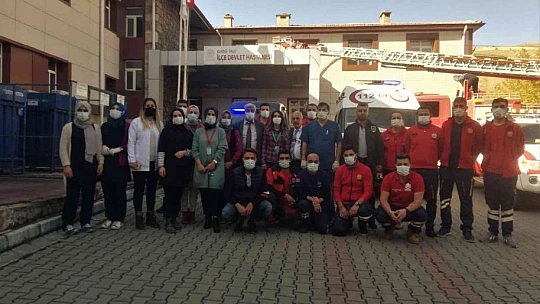 Elazığ'da gerçeği aratmayan yangın tatbikatı