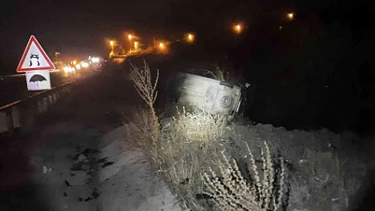 Elazığ'da hafif ticari araç şarampole uçtu: 6 yaralı