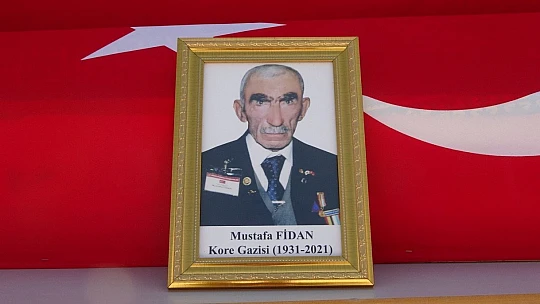 Elazığ'da hayatını kaybeden Kore gazisi son yolculuğuna uğurlandı