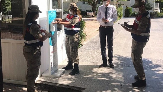 Elazığ'da jandarmadan Covid-19 denetimi