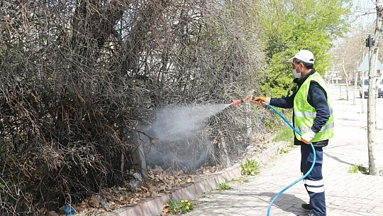 Elazığ'da kapsamlı temizlik,ilaçlama ve bakım çalışması