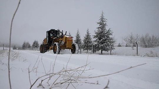 Elazığ'da kar, bir gecede 441 köy yolunu kapattı