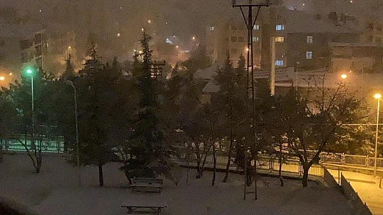 Elazığ'da kar etkili oldu, yolda kalanlara jandarma yetişti