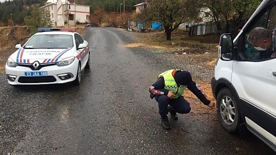 Elazığ'da kış lastiği denetimleri başladı