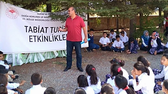 Elazığ'da öğrencilere yönelik tabiat eğitimi