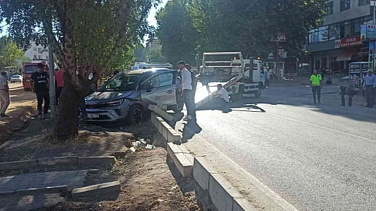 Elazığ'da otomobil ağaca çarptı: 1 yaralı