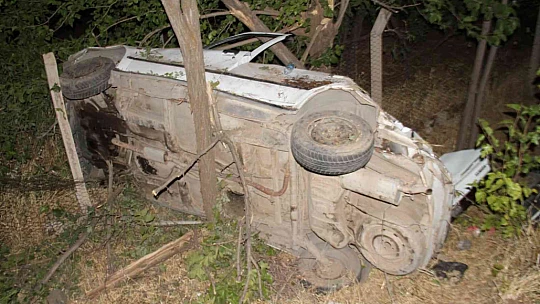 Elazığ'da otomobil önce köpeğe çarptı ardından şarampole yuvarlandı: 3 yaralı