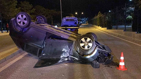 Elazığ'da otomobil takla attı: 1 yaralı