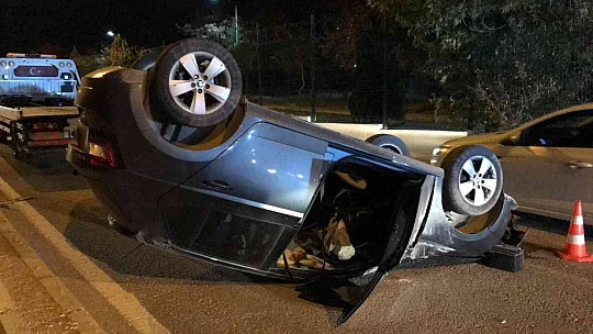 Elazığ'da otomobil takla attı: 1 yaralı
