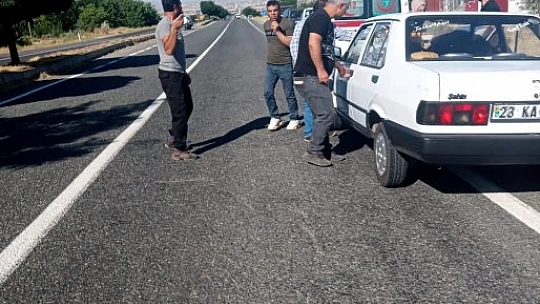 Elazığ'da otomobilin çarptığı yaya yaralandı