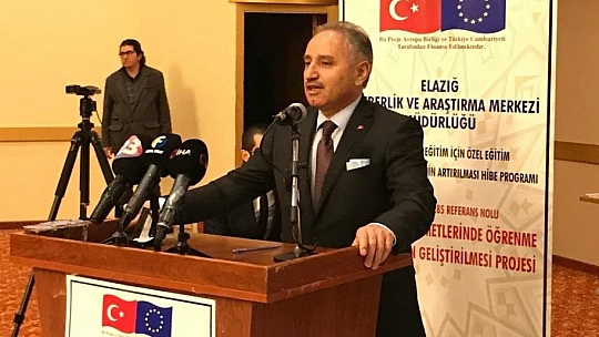 Elazığ'da Özel Eğitim Hizmetlerinde Öğrenme Ortamlarının Geliştirilmesi Projesi geliştirildi