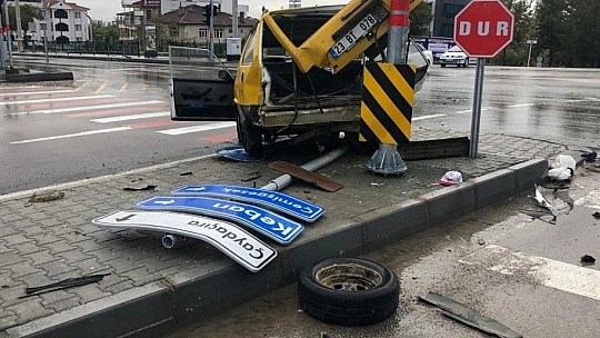 Elazığ'da trafik kazası: 1 yaralı