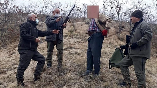 Elazığ'da usulsüz avlanan 2 şahıs yakalandı