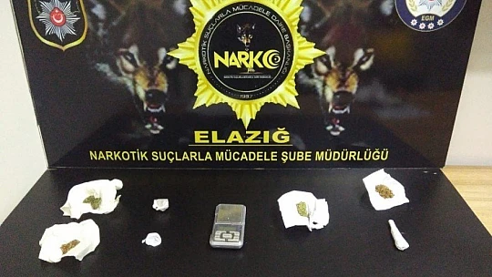 Elazığ'da uyuşturucu ile mücadele:4 tutuklama