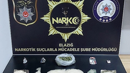 Elazığ'da uyuşturucu ile mücadele: 5 tutuklama