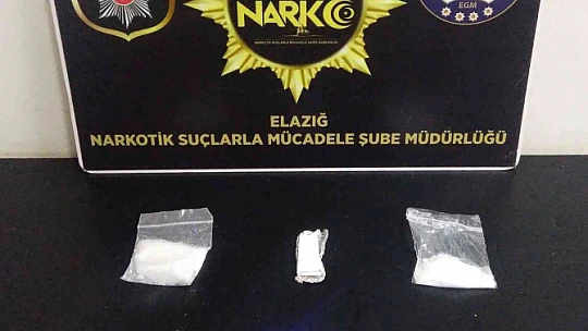 Elazığ'da uyuşturucu madde ile yakalanan şüpheli tutuklandı