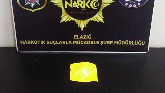 Elazığ'da uyuşturucu madde operasyonu: 2 tutuklama