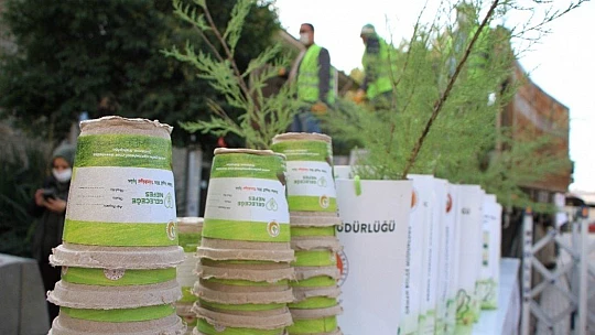 Elazığ'da vatandaşlara 10 bin adet ücretsiz fidan dağıtıldı