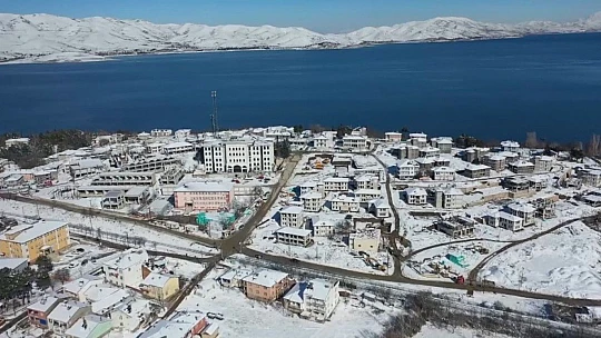 Elazığ'da yapılan deprem konutları drone ile görüntülendi