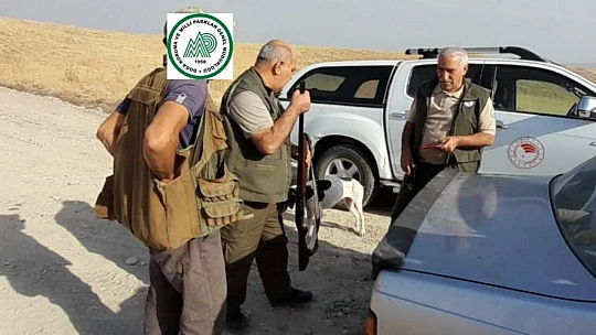 Elazığ'da yasa dışı avcılık yapan 1 kişiye idari işlem uygulandı