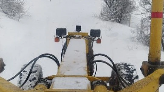 Elazığ'da yoğun kar yağışı 226 köy yolunu ulaşıma kapattı