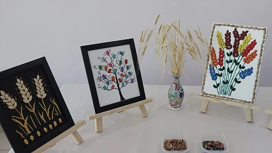 Elazığ'da yükümlülerin el emeği göz nuru ürünleri görücüye çıktı