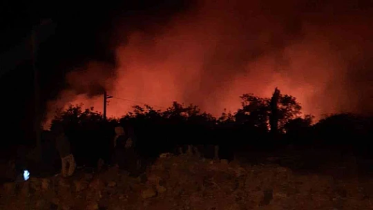 Elazığ'daki orman yangınına yönelik müdahale sürüyor